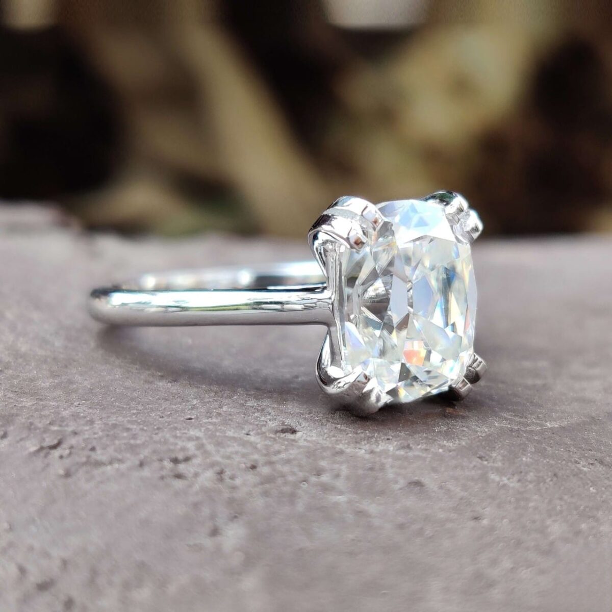 Vintage Reverie 2.15 CT Cushion-Cut Solitaire Ring – View 2