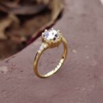 Whispering Elegance 1.33 TCW Rose-Cut Moissanite Solitaire – View 4