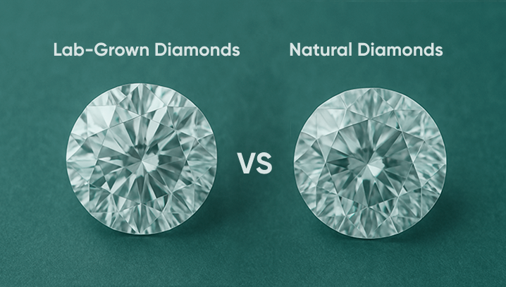 lab grown vs natural diamonds: which should you choose? 1 Comparison of lab-grown diamond and natural diamond showing visual similarities and differences in value and origin