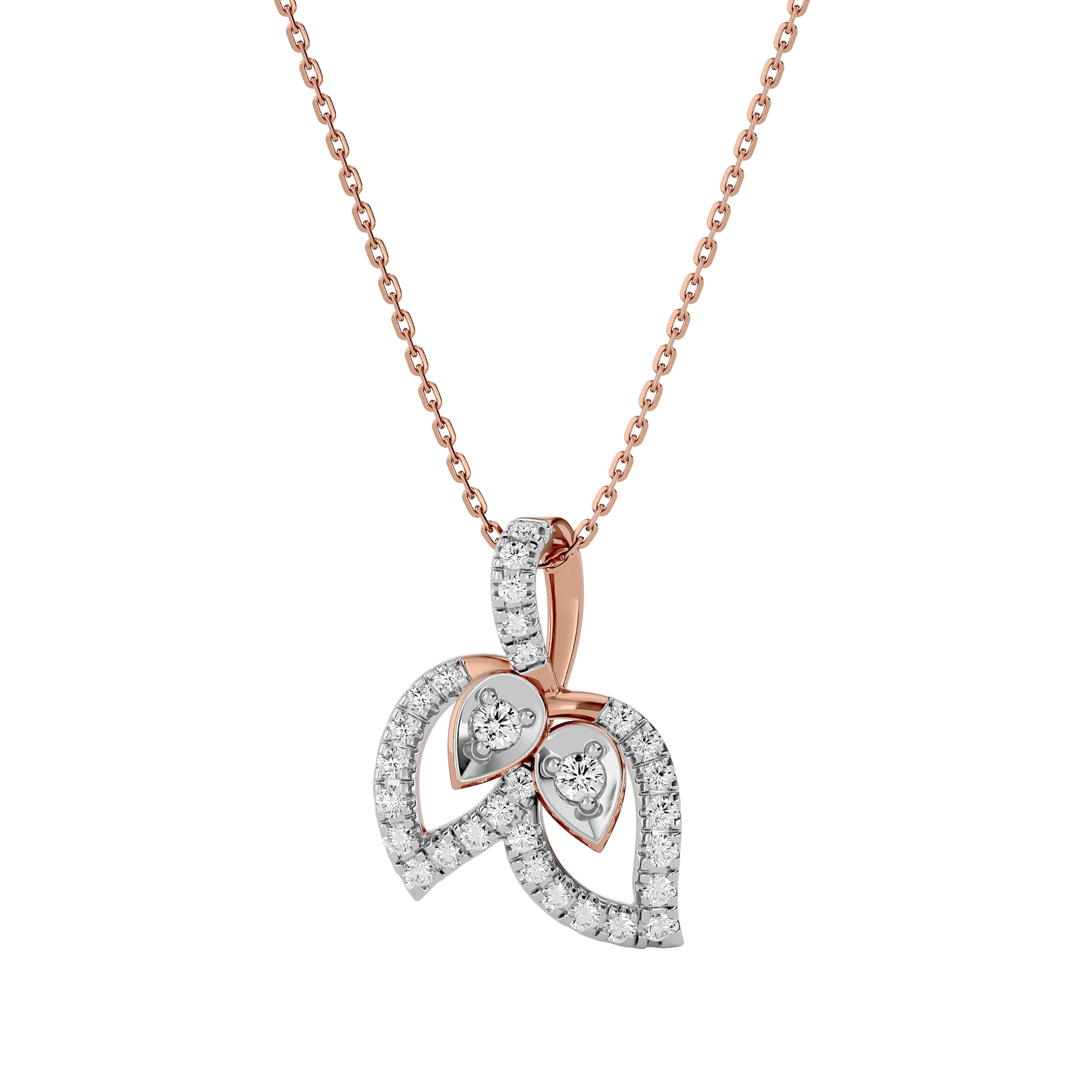Eco-friendly lab grown diamond pendant with sparkling diamonds