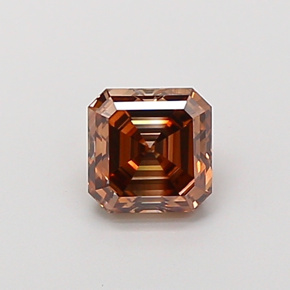 Asscher Lab Grown Diamond Fancy Brown Color
