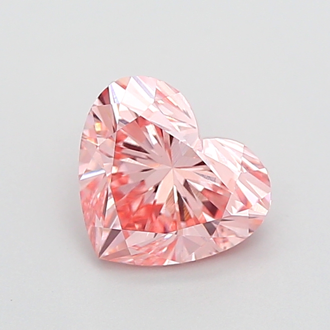 Heart Lab Grown Diamond Fancy Intense Pink Color